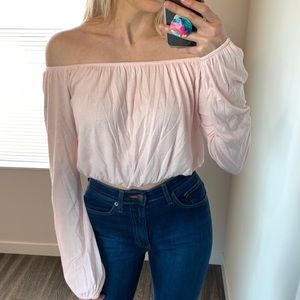 Forever 21 Cold Shoulder Crop Top